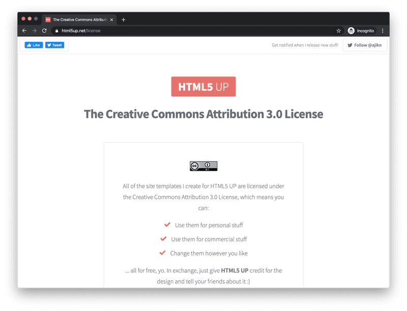 The Creative Commons License